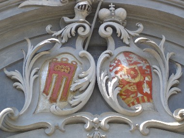 Wappen der Montforts am Eingang